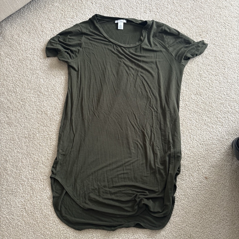 Dark Green Short Sleeve T-shirt dress